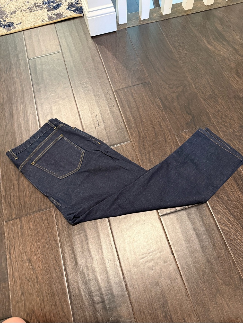 Johnston & Murphy Straight Dark Blue Jeans